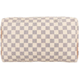 Louis Vuitton Monogram Damier Azur Canvas Speedy 30 Handbag