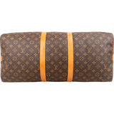 Louis Vuitton Monogram Canvas Keepall 55 Bandoulière Travel Bag