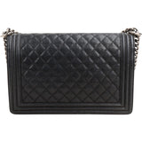 Chanel Quilted Caviar Leather New Medium Boy Single Flap Crossbody Bag