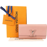 Louis Vuitton Rose Taurillon Leather Twist Wallet