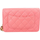 Chanel Quilted Lambskin Pearl Crush Adjustable Wallet On Chain Crossbody Bag