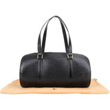 Louis Vuitton Noir Epi Leather Soufflot Handbag - vintageandkickz