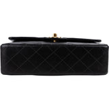 Chanel Quilted Lambskin 24K Gold Small Double Flap Shoulder Bag