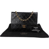 Chanel Quilted Lambskin 24K Gold Single Flap Shoulder Bag