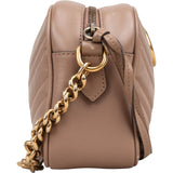 Gucci Chevron Matelassé Leather GG Marmont Camera Crossbody Bag