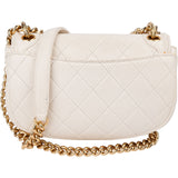Chanel Quilted Calfskin Small Underline Single Flap Crossbody Bag