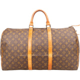 Louis Vuitton Monogram Canvas Keepall 50 Travel Bag