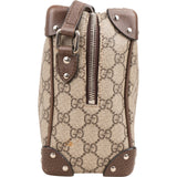 Gucci Monogram GG Supreme Canvas Studded Trunk Crossbody Bag