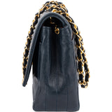 Chanel Quilted Lambskin 24K Gold Single Flap Crossbody Bag
