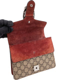 Gucci Monogram GG Supreme Canvas Blooms Suede Dionysus Small Crossbody Bag