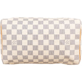 Louis Vuitton Monogram Damier Azur Speedy 25 Handbag
