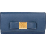 Prada Saffiano Leather Bow Wallet