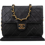 [🔄️B14 / F12] Chanel Quilted Lambskin Medium Single Flap Crossbody Bag - vintageandkickz