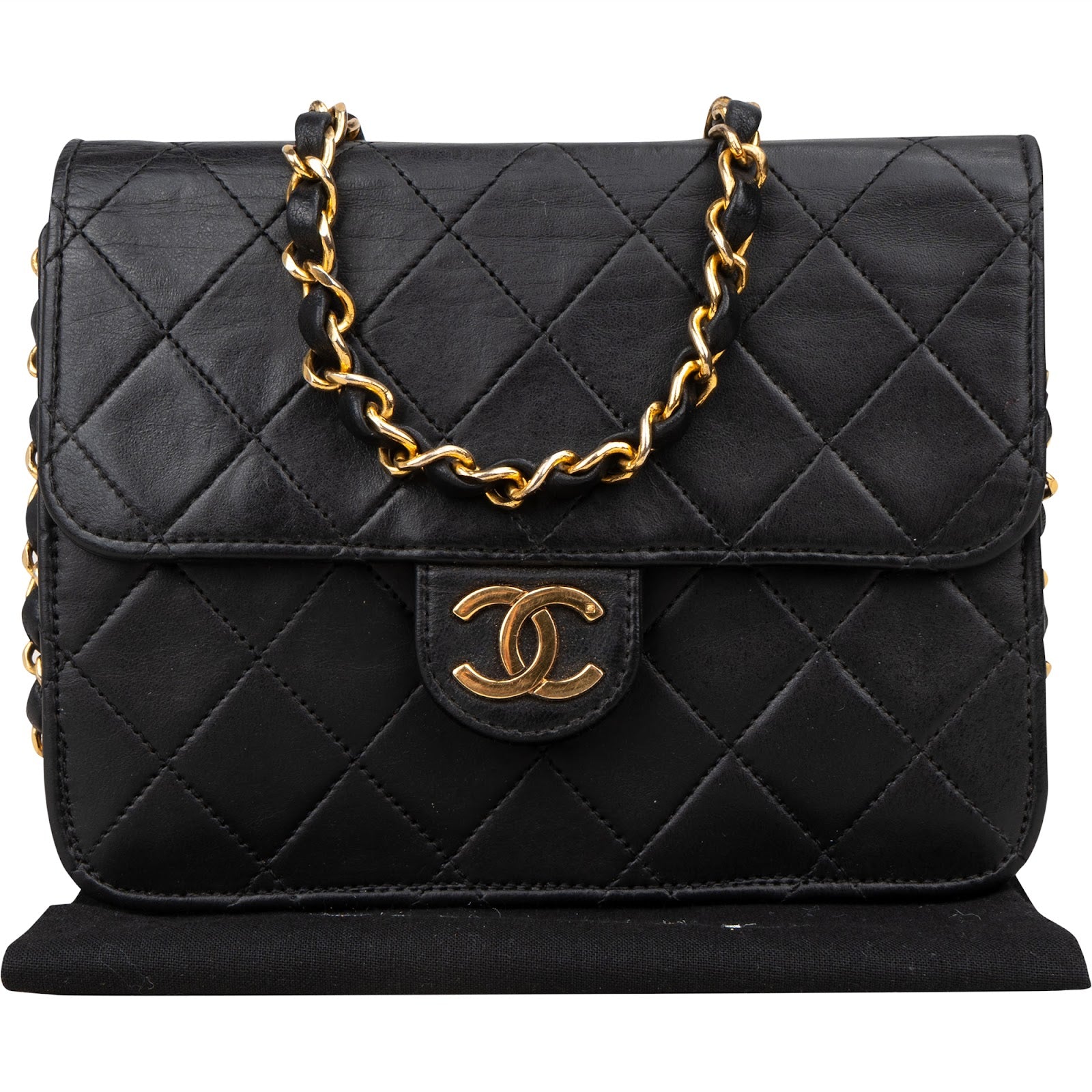 [🔄️B14 / F12] Chanel Quilted Lambskin Medium Single Flap Crossbody Bag - vintageandkickz