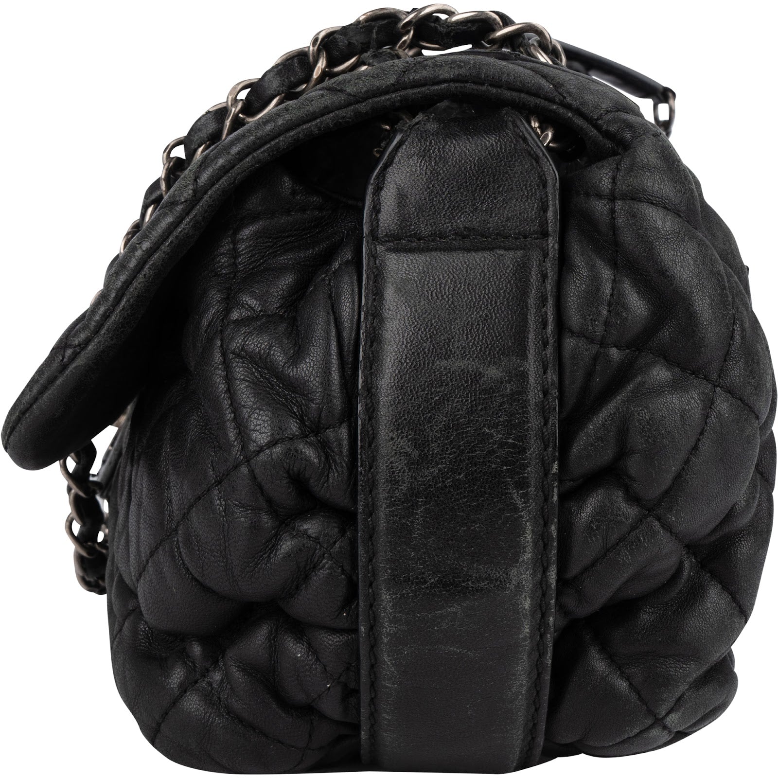 Chanel Quilted Lambskin Single Flap Crossbody Bag - vintageandkickz