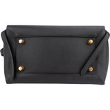 Céline Black Grained Leather Belt Handbag