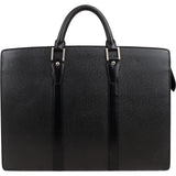 Louis Vuitton Noir Taiga Leather Lozan Business Handbag