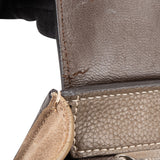 Céline Drummed Leather and Suede Trapeze Handbag