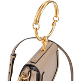 Chloé Grained Calfskin Suede Nile Small Crossbody Handbag