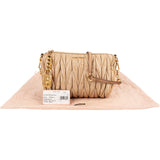 Miu Miu Matelassé Nappa Leather Shoulder Bag