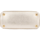 Prada Metallic Saffiano Leather Galleria Small Handbag