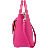 Mulberry Pink Leather Small Willow Tote Handbag