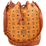 MCM Monogram Visetos Drawstring Bucket Crossbody Bag