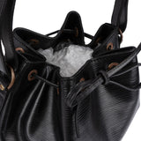Louis Vuitton Noir Epi Leather Sac Noé Petit Shoulder Bag
