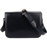 Celine Blue Boxcalf Carriage Triomphe Shoulder Bag