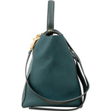 Céline Petrol Leather Grained Calfskin Belt Handbag