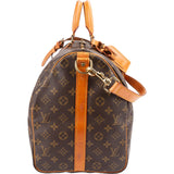 Louis Vuitton Monogram Canvas Keepall 50 Bandoulière Travel Bag