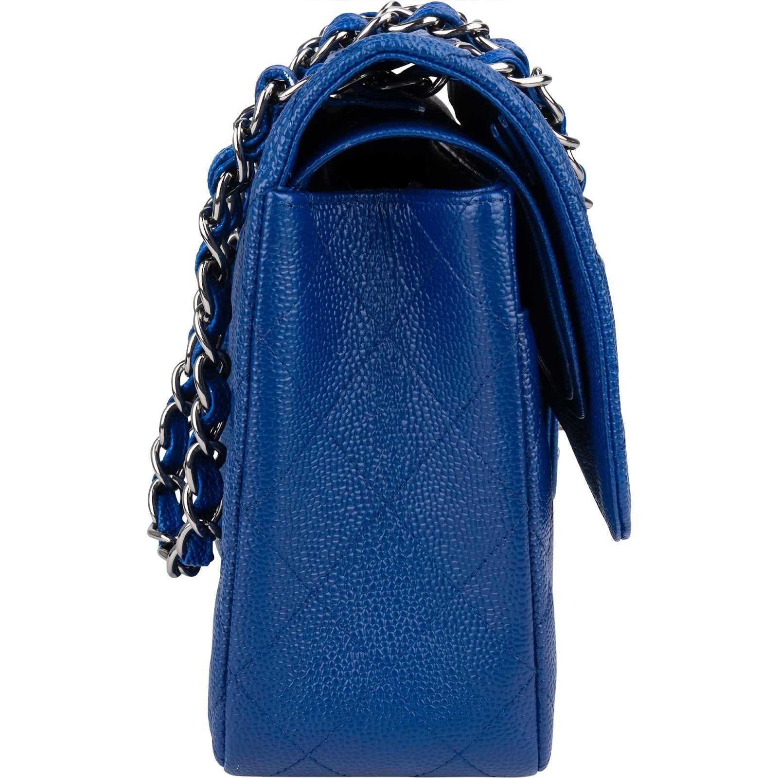 Chanel Quilted Caviar Leather Jumbo Double Flap Crossbody Bag xx maße / datacode, fehlende Ecken - vintageandkickz