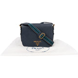Prada Blue Saffiano Leather Shoulder Crossbody Bag