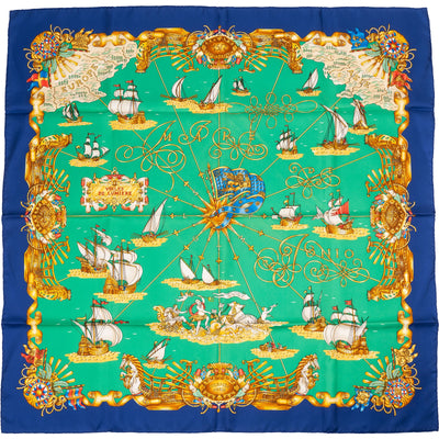 Hermès Voiles de Lumiere Silk Carre 90 Scarf Tuch