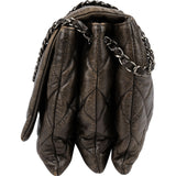 Chanel Quilted Lambskin Palladium Single Flap Crossbody Bag