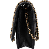 Chanel Quilted Caviar Leather Wallet On Chain Crossbody Bag