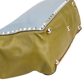 Valentino Garavani Tricolor Leather Rockstud Trapeze Shoulder Bag