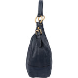 Prada Navy Calf Leather Vitello Daino Shoulder Bag