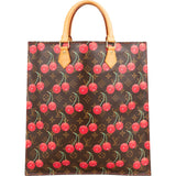 Louis Vuitton Limited Monogram Murakami Cerises Cherry Sac Plat Handbag