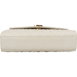 Saint Laurent Quilted Grain de Poudre Leather Small Envelope Crossbody Bag