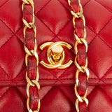 Chanel Quilted Lambskin 24K Gold Small Single Flap Crossbody Bag xx datacode, innenraum - vintageandkickz