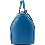 Louis Vuitton Blue Epi Leather Keepall 45 Travel Bag