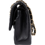 Chanel Quilted Lambskin Medium Double Flap Shoulder Bag