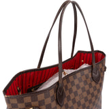 Louis Vuitton Monogram Damier Ebene Canvas Neverfull MM Shoulder Bag