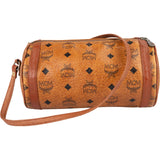 MCM Monogram Visetos Cylinder Bowling Crossbody Bag