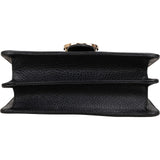 Gucci Black Leather Interlocking GG Crossbody Bag