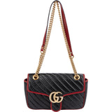Gucci Monogram Matelassé Leather GG Marmont Crossbody Bag