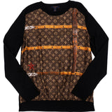 Louis Vuitton Wool Monogram Canvas Trunk Print Longsleve Womens Sweater (XL)