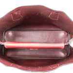 Prada Red Saffiano Leather Double Handbag - vintageandkickz