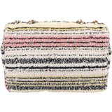 Chanel Sequin Multicolor Striped Small Single Flap Crossbody Bag